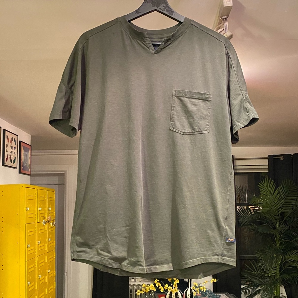 PREMIUM COTTON JERSEY NOTCH NECK CREW